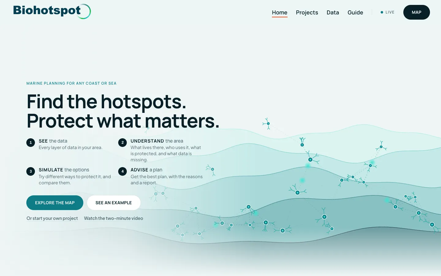The Biohotspot home page