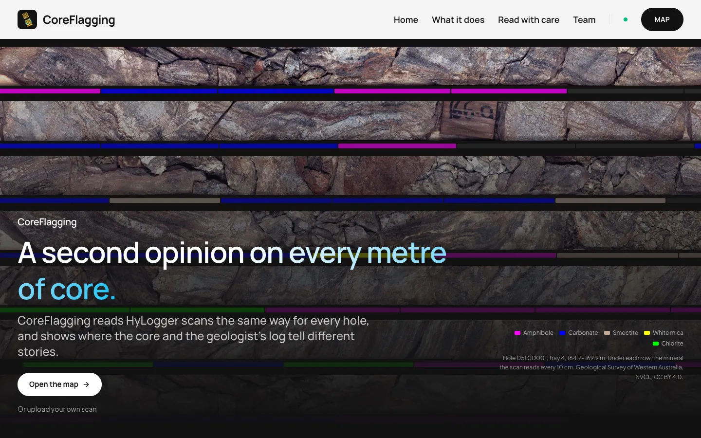 The CoreFlagging home page