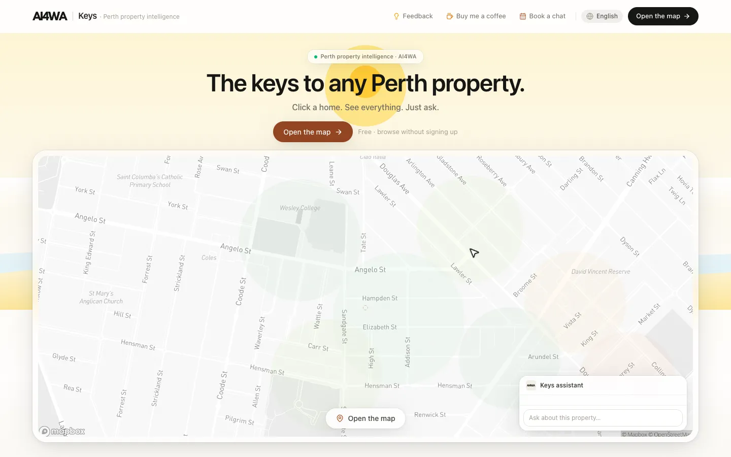 The Keys home page